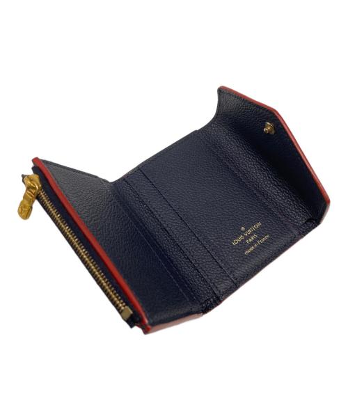 LOUIS VUITTON（ルイ ヴィトン）LOUIS VUITTON (ルイ ヴィトン) M58880 ポルトフォイユ・ゾエ 2つ折り財布 モノグラムアンプラント ミニ財布 ネイビーの古着・服飾アイテム