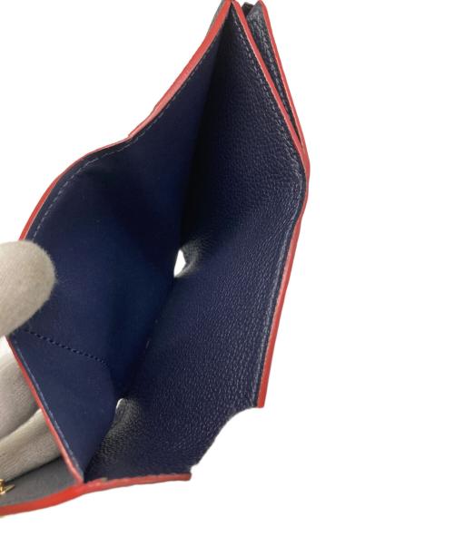 LOUIS VUITTON（ルイ ヴィトン）LOUIS VUITTON (ルイ ヴィトン) M58880 ポルトフォイユ・ゾエ 2つ折り財布 モノグラムアンプラント ミニ財布 ネイビーの古着・服飾アイテム