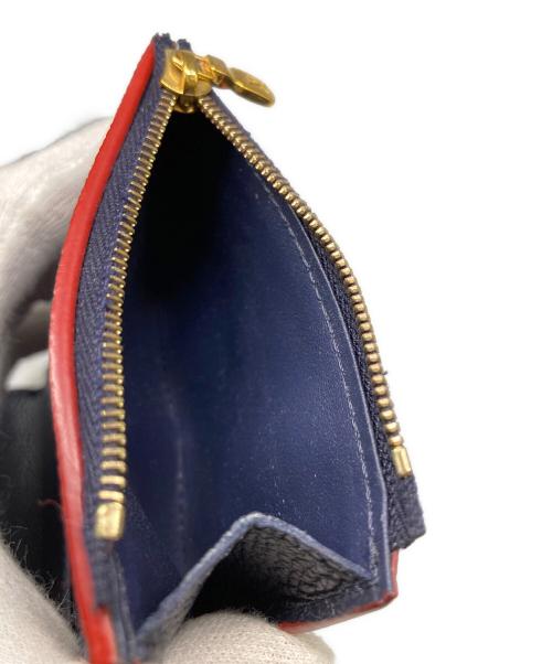 LOUIS VUITTON（ルイ ヴィトン）LOUIS VUITTON (ルイ ヴィトン) M58880 ポルトフォイユ・ゾエ 2つ折り財布 モノグラムアンプラント ミニ財布 ネイビーの古着・服飾アイテム
