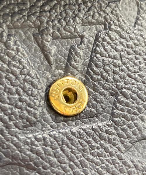 LOUIS VUITTON（ルイ ヴィトン）LOUIS VUITTON (ルイ ヴィトン) M58880 ポルトフォイユ・ゾエ 2つ折り財布 モノグラムアンプラント ミニ財布 ネイビーの古着・服飾アイテム