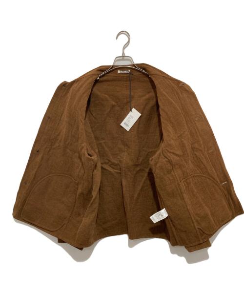 AURALEE（オーラリー）AURALEE (オーラリー) COTTON MOLE MELTON HANDSEWN BLOUSON ブラウン サイズ:3の古着・服飾アイテム