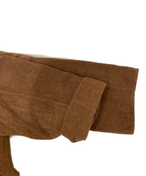 AURALEE（オーラリー）AURALEE (オーラリー) COTTON MOLE MELTON HANDSEWN BLOUSON ブラウン サイズ:3の古着・服飾アイテム