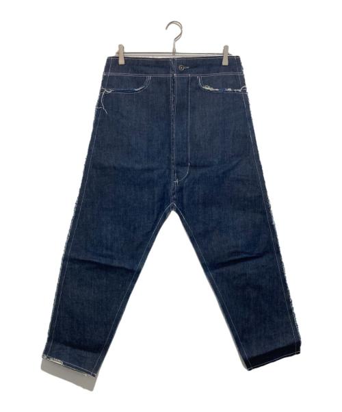 CAMIEL FORTGENS（カミエルフォートヘンス）CAMIEL FORTGENS (カミエルフォートヘンス) カットオフデニムパンツ インディゴ サイズ:XSの古着・服飾アイテム