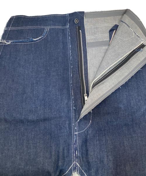 CAMIEL FORTGENS（カミエルフォートヘンス）CAMIEL FORTGENS (カミエルフォートヘンス) カットオフデニムパンツ インディゴ サイズ:XSの古着・服飾アイテム