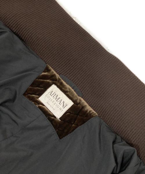 ARMANI COLLEZIONI（アルマーニ コレツィオーニ）ARMANI COLLEZIONI (アルマーニ コレツィオーニ) ベロアジャケット ブラウン サイズ:48の古着・服飾アイテム