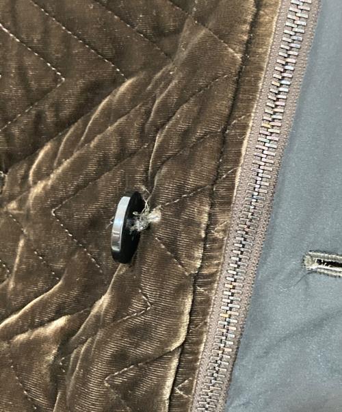 ARMANI COLLEZIONI（アルマーニ コレツィオーニ）ARMANI COLLEZIONI (アルマーニ コレツィオーニ) ベロアジャケット ブラウン サイズ:48の古着・服飾アイテム