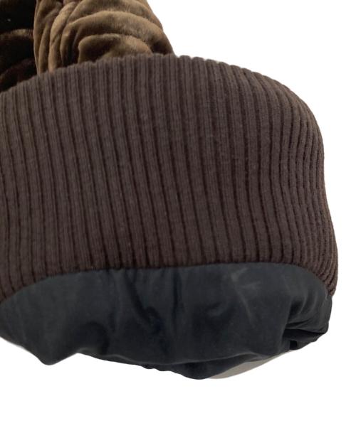 ARMANI COLLEZIONI（アルマーニ コレツィオーニ）ARMANI COLLEZIONI (アルマーニ コレツィオーニ) ベロアジャケット ブラウン サイズ:48の古着・服飾アイテム