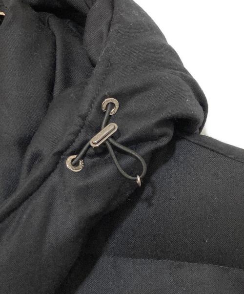 MOORER（ムーレー）MOORER (ムーレー) ダブルジップフーデッドダウンベスト　DOWN VEST　Finest down FIRE-L ブラック サイズ:44の古着・服飾アイテム