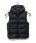 MOORER（ムーレー）の古着「ダブルジップフーデッドダウンベスト　DOWN VEST　Finest down FIRE-L」｜ブラック