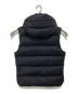 MOORER (ムーレー) ダブルジップフーデッドダウンベスト　DOWN VEST　Finest down FIRE-L ブラック サイズ:44：80000円