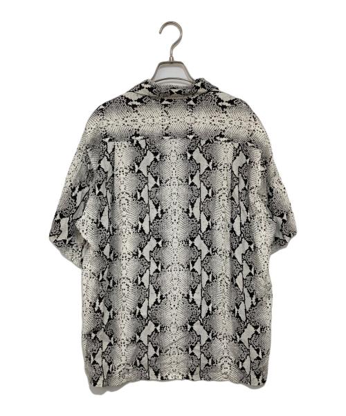 WACKO MARIA（ワコマリア）WACKO MARIA (ワコマリア) パイソン柄アロハシャツ ブラック×ホワイト サイズ:Mの古着・服飾アイテム