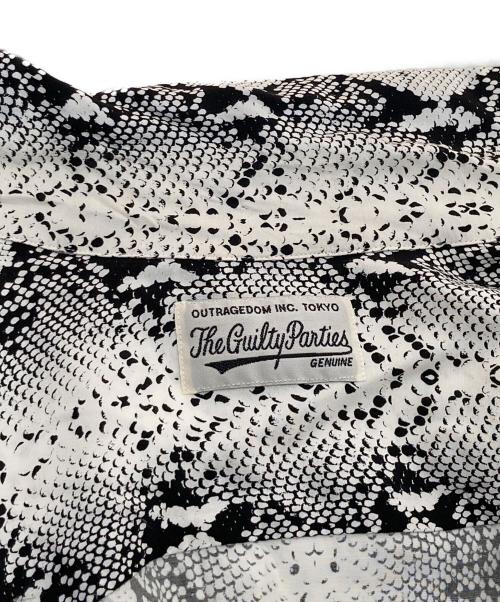 WACKO MARIA（ワコマリア）WACKO MARIA (ワコマリア) パイソン柄アロハシャツ ブラック×ホワイト サイズ:Mの古着・服飾アイテム