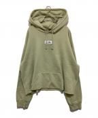 MM6 Maison Margielaエムエムシックスメゾンマルジェラ）の古着「クロップドパーカー」｜グリーン