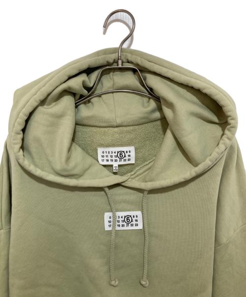 MM6 Maison Margiela（エムエムシックスメゾンマルジェラ）MM6 Maison Margiela (エムエムシックス メゾンマルジェラ) クロップドパーカー グリーン サイズ:Mの古着・服飾アイテム