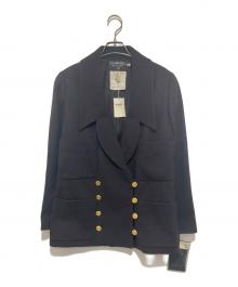 CHANEL（シャネル）の古着「金釦カシミヤジャケット ダブルジャケット C-TK 5914 ココマークボタン」｜ブラック