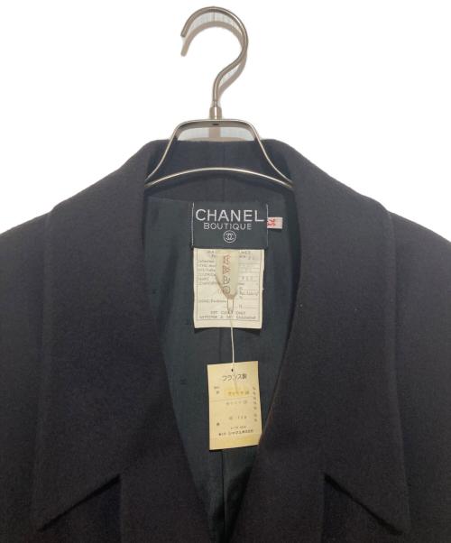 CHANEL（シャネル）CHANEL (シャネル) 金釦カシミヤジャケット ダブルジャケット C-TK 5914 ココマークボタン ブラック サイズ:34の古着・服飾アイテム
