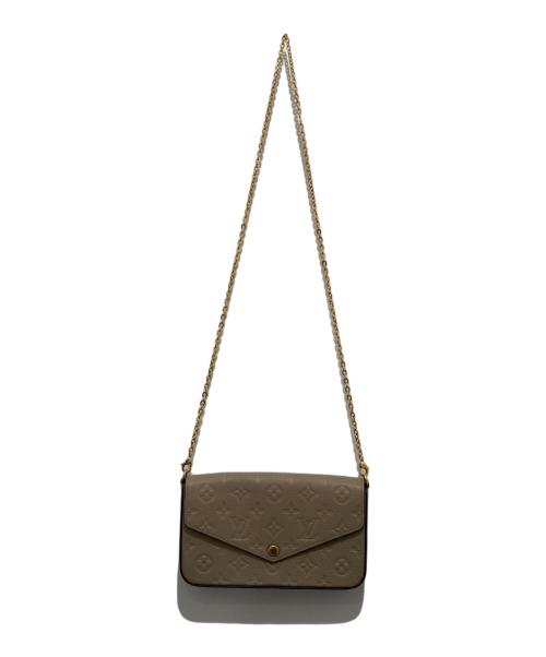 LOUIS VUITTON（ルイ ヴィトン）LOUIS VUITTON (ルイ ヴィトン) ルイヴィトン モノグラム アンプラント ポシェット フェリシー M68697 ショルダーバッグ ベージュの古着・服飾アイテム