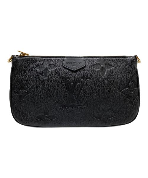 LOUIS VUITTON（ルイ ヴィトン）LOUIS VUITTON (ルイ ヴィトン) ルイ ヴィトン モノグラムアンプラント ミュルティポシェット アクセソワール M80399 モノグラムアンプラントレザー ブラックの古着・服飾アイテム