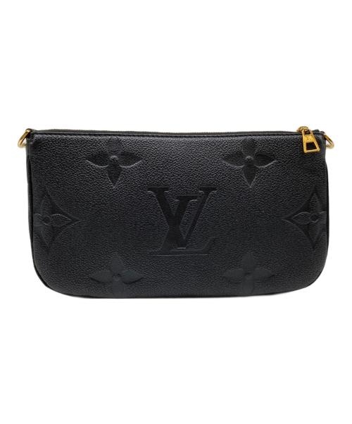 LOUIS VUITTON（ルイ ヴィトン）LOUIS VUITTON (ルイ ヴィトン) ルイ ヴィトン モノグラムアンプラント ミュルティポシェット アクセソワール M80399 モノグラムアンプラントレザー ブラックの古着・服飾アイテム