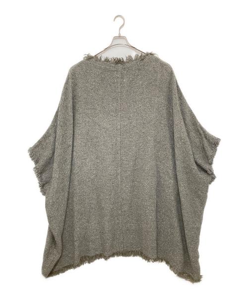 TAKAHIROMIYASHITA TheSoloIst.（タカヒロミヤシタ ザソロイスト）TAKAHIROMIYASHITA TheSoloIst. (タカヒロミヤシタ ザソロイスト) ウールブレンドポンチョ　sj.0020AW15  グレー サイズ:記載なしの古着・服飾アイテム
