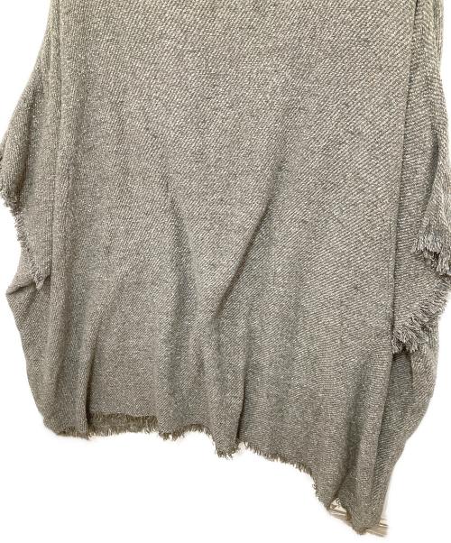 TAKAHIROMIYASHITA TheSoloIst.（タカヒロミヤシタ ザソロイスト）TAKAHIROMIYASHITA TheSoloIst. (タカヒロミヤシタ ザソロイスト) ウールブレンドポンチョ　sj.0020AW15  グレー サイズ:記載なしの古着・服飾アイテム