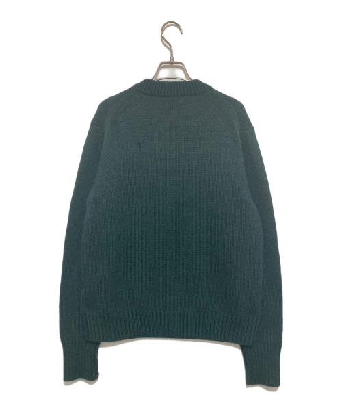 HEUGN（ユーゲン）HEUGN (ユーゲン) カシミヤVネックニット グリーン サイズ:2の古着・服飾アイテム