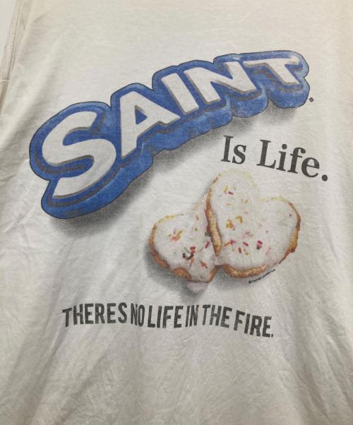 SAINT MICHAEL（セントマイケル）SAINT MICHAEL (セントマイケル) SHERMER ACADEMY (シャーマーアカデミー) HEART CKIE LS TEE ホワイト サイズ:XLの古着・服飾アイテム