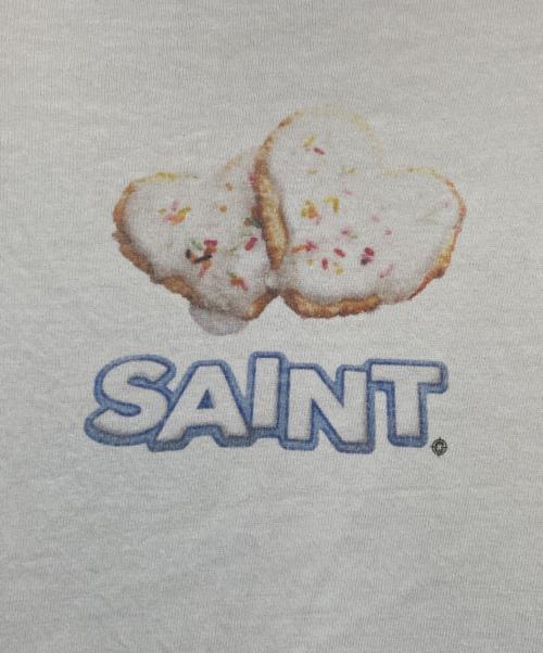 SAINT MICHAEL（セントマイケル）SAINT MICHAEL (セントマイケル) SHERMER ACADEMY (シャーマーアカデミー) HEART CKIE LS TEE ホワイト サイズ:XLの古着・服飾アイテム