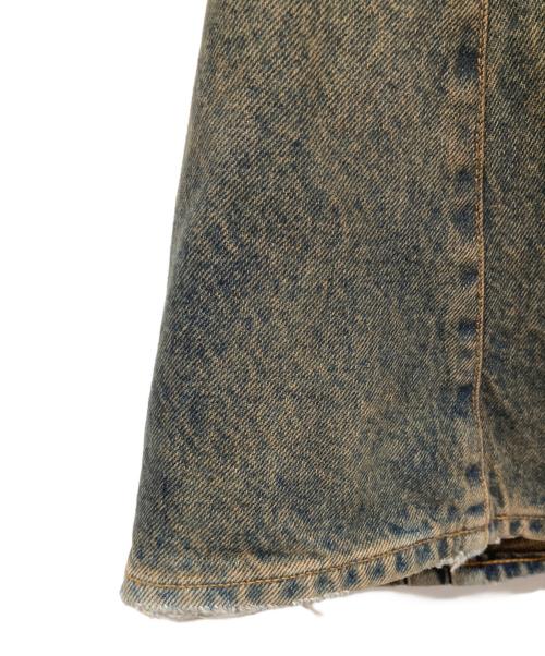 NVRFRGT（ネヴァーフォーゲット）NVRFRGT (ネヴァーフォーゲット) 3D Twisted Wide Leg Jeans インディゴ サイズ:2の古着・服飾アイテム