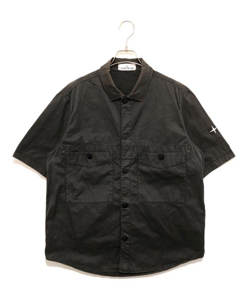 STONE ISLAND（ストーンアイランド）STONE ISLAND (ストーンアイランド) S/Sシャツ ブラック サイズ:Sの古着・服飾アイテム