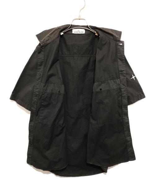 STONE ISLAND（ストーンアイランド）STONE ISLAND (ストーンアイランド) S/Sシャツ ブラック サイズ:Sの古着・服飾アイテム