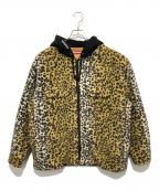 SUPREMEシュプリーム）の古着「Fleece Zip Up Hooded（フリースジップアップジャケット） 23FW / レオパード柄」｜ブラウン
