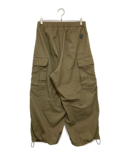 NNBF（エヌエヌビーエフ）NNBF (エヌエヌビーエフ) WIDE CARGO PANTS カーキ サイズ:Mの古着・服飾アイテム