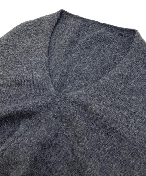 maison de soil（メゾンドソイル）maison de soil (メゾンドソイル) カーディガン/カシミヤプレーンポンチョ グレー サイズ:FREEの古着・服飾アイテム