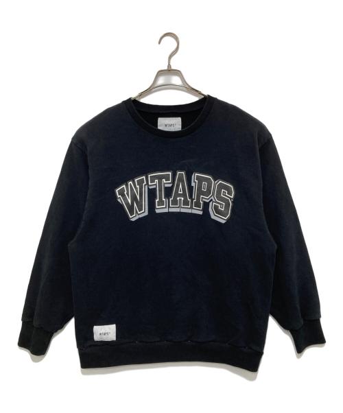WTAPS（ダブルタップス）WTAPS (ダブルタップス) プリントスウェット ブラック サイズ:02の古着・服飾アイテム