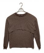 PHEENYフィーニー）の古着「Multi border ensemble」｜ブラウン