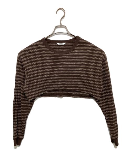 PHEENY（フィーニー）PHEENY (フィーニー) Multi border ensemble ブラウン サイズ:SIZE Freeの古着・服飾アイテム