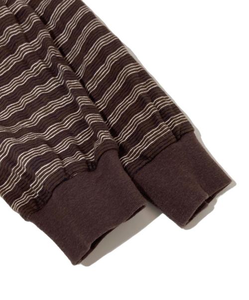 PHEENY（フィーニー）PHEENY (フィーニー) Multi border ensemble ブラウン サイズ:SIZE Freeの古着・服飾アイテム