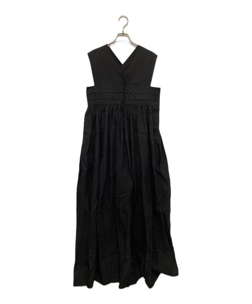 HYKE（ハイク）HYKE (ハイク) LINEN MAXI DRESS ブラック サイズ:1の古着・服飾アイテム