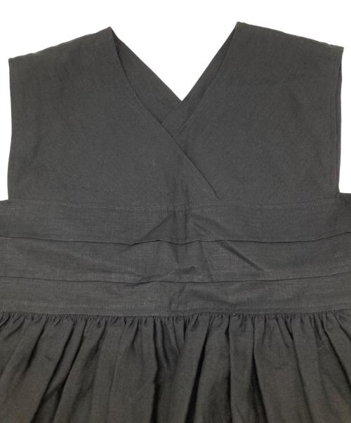 HYKE（ハイク）HYKE (ハイク) LINEN MAXI DRESS ブラック サイズ:1の古着・服飾アイテム