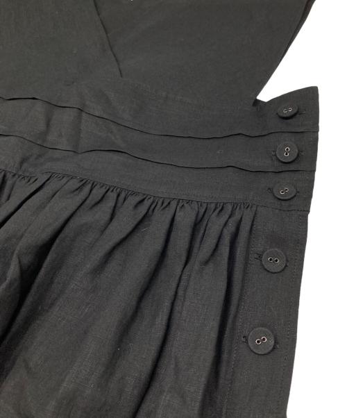 HYKE（ハイク）HYKE (ハイク) LINEN MAXI DRESS ブラック サイズ:1の古着・服飾アイテム