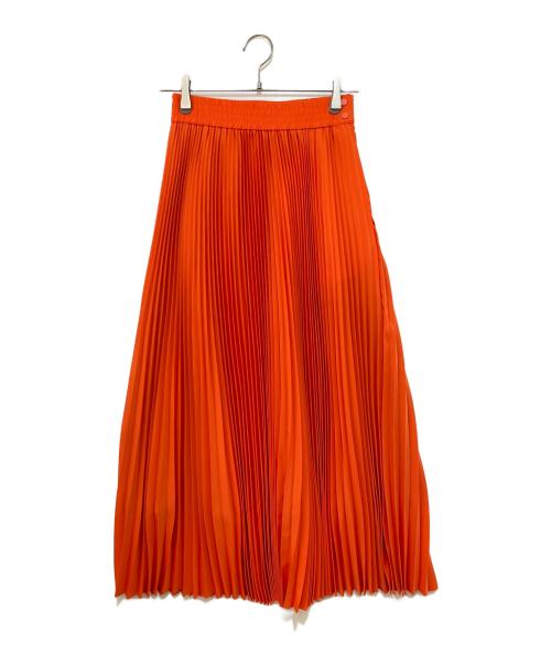 HYKE（ハイク）HYKE (ハイク) TAFFETA PLEATED SKIRT/タフタプリーツスカート オレンジ サイズ:1の古着・服飾アイテム