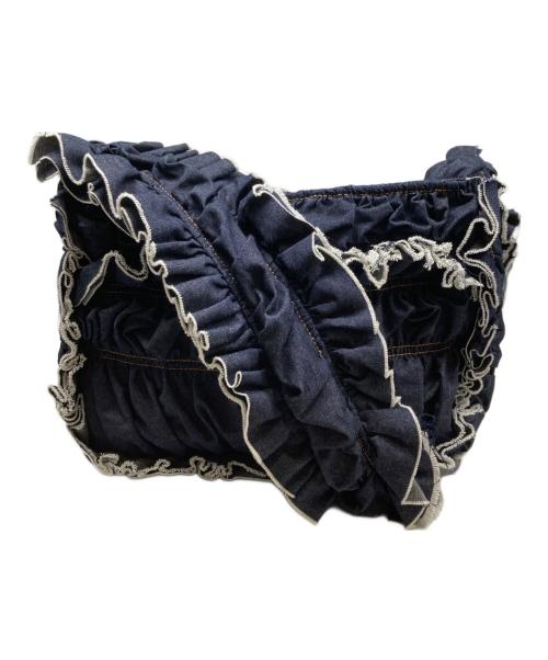 MOLLY GODDARD（モリー ゴダード）Molly Goddard (モリー ゴダード) フリルショルダーバッグ インディゴの古着・服飾アイテム