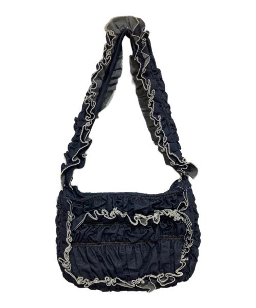 MOLLY GODDARD（モリー ゴダード）Molly Goddard (モリー ゴダード) フリルショルダーバッグ インディゴの古着・服飾アイテム