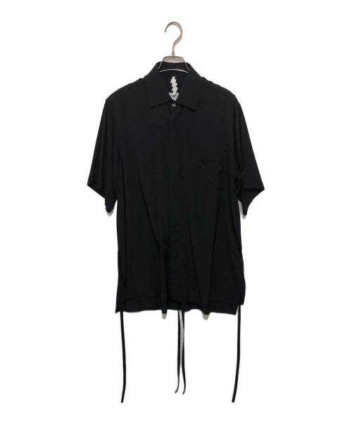 SOSHIOTSUKI（ソウシ オオツキ）SOSHIOTSUKI (ソウシ オオツキ) THE KIMONO BREASTED SHIRT ブラック サイズ:44の古着・服飾アイテム