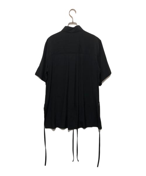 SOSHIOTSUKI（ソウシ オオツキ）SOSHIOTSUKI (ソウシ オオツキ) THE KIMONO BREASTED SHIRT ブラック サイズ:44の古着・服飾アイテム