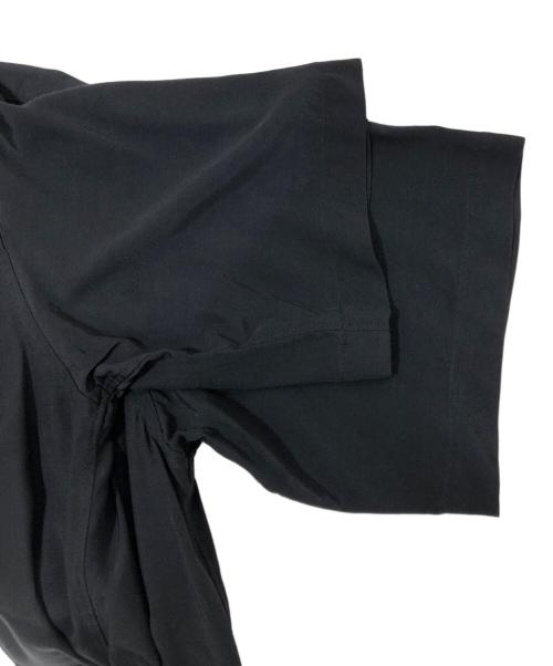 SOSHIOTSUKI（ソウシ オオツキ）SOSHIOTSUKI (ソウシ オオツキ) THE KIMONO BREASTED SHIRT ブラック サイズ:44の古着・服飾アイテム