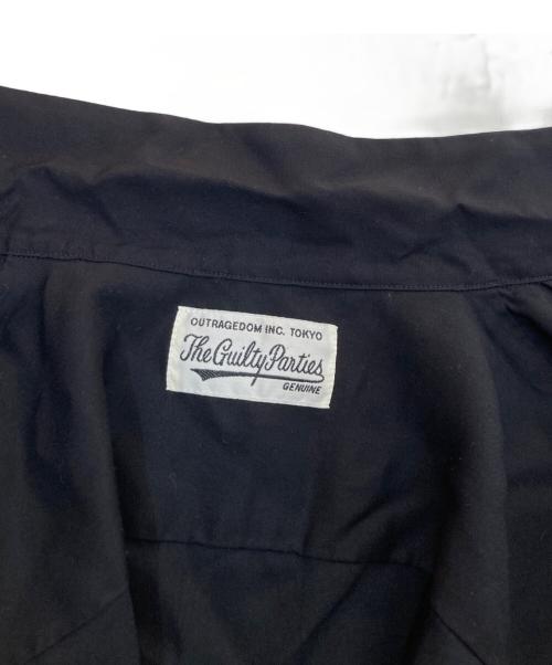 WACKO MARIA（ワコマリア）WACKO MARIA (ワコマリア) FIREプリントオープンカラーシャツ ブラック サイズ:Sの古着・服飾アイテム