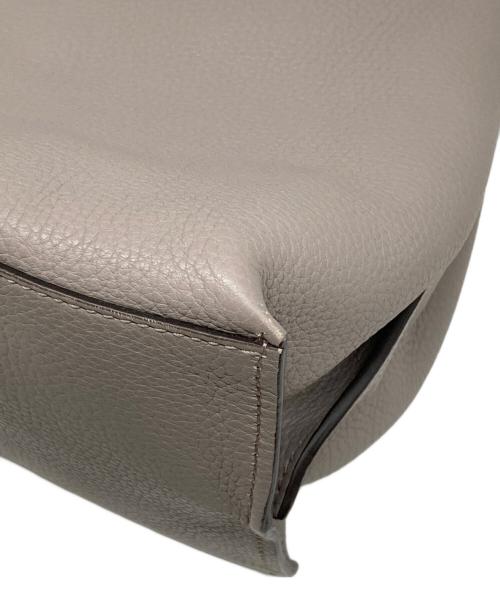 GUCCI（グッチ）GUCCI (グッチ) バンブー デイリー レザートップハンドルバッグ ハンドバッグ グレーの古着・服飾アイテム