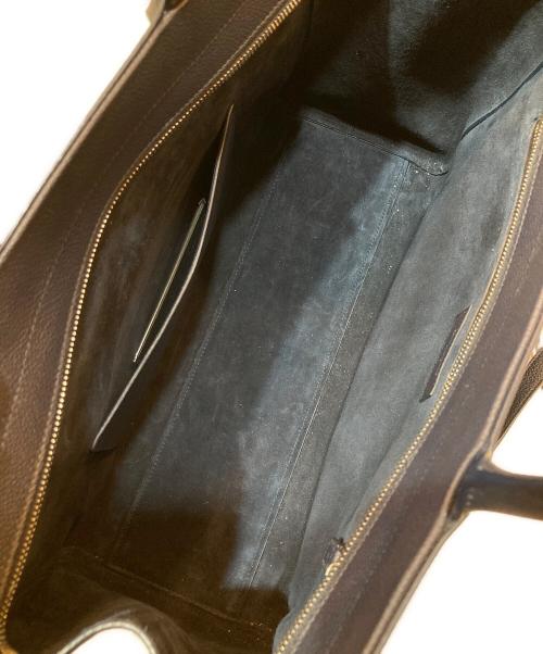 Saint Laurent Paris（サンローランパリ）Saint Laurent Paris (サンローランパリ) カバリヴゴーシュ レザー 2WAYハンドバッグ ネイビーの古着・服飾アイテム